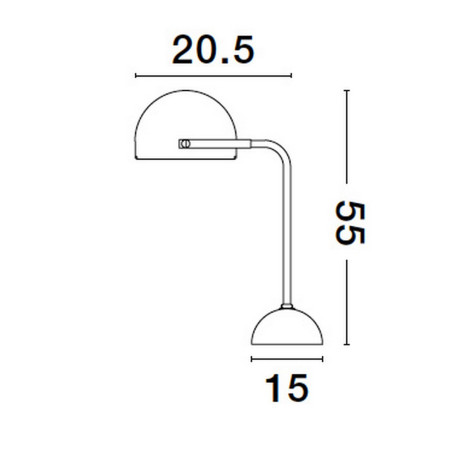 Lampa biurkowa ABALOMA LE43735 Luces Exclusivas