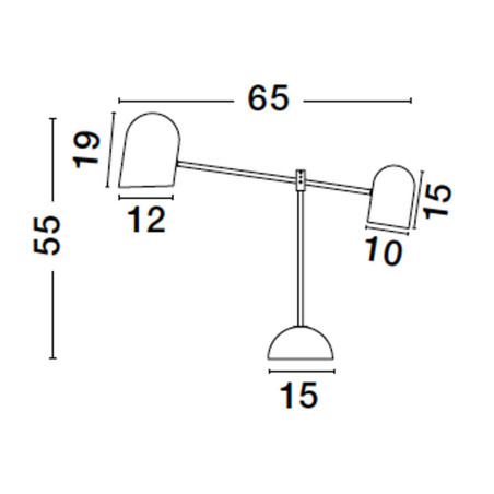 Lampa biurkowa ABASOLO LE43736 Luces Exclusivas