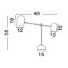 Lampa biurkowa ABASOLO LE43736 Luces Exclusivas