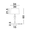 Lampa stołowa ALEM LE44203 Luces Exclusivas