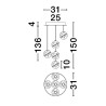 Lampa wisząca CUYO LE44212 Luces Exclusivas