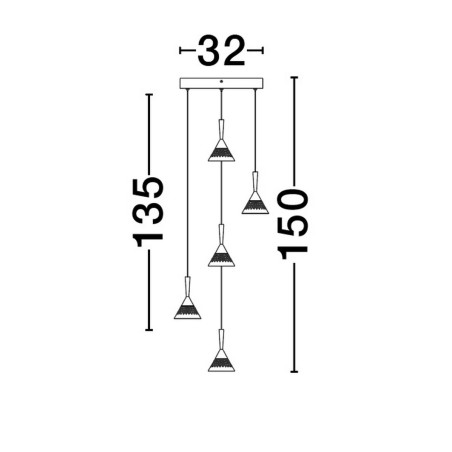 Lampa wisząca GUAY LE44215 Luces Exclusivas