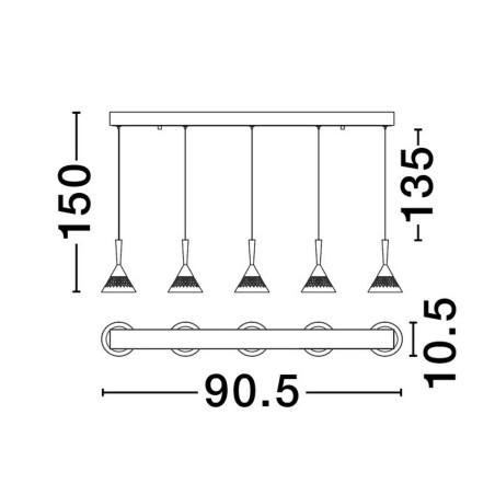 Lampa wisząca GUAY LE44216 Luces Exclusivas