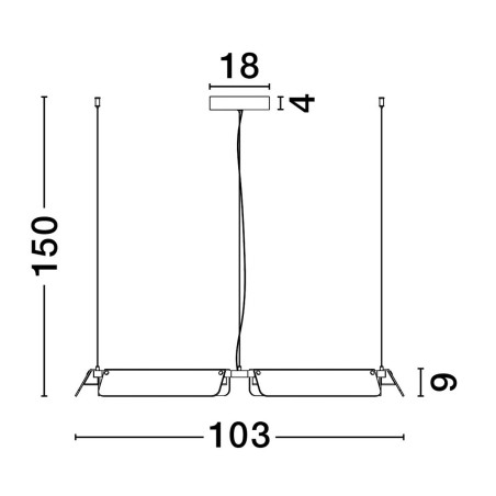 Lampa wisząca ROCA LE44228 Luces Exclusivas