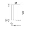 Lampa wisząca TOAY LE44240 Luces Exclusivas