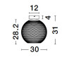 Lampa sufitowa RITA LE44256 Luces Exclusivas