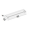Lampa ścienna JUSTO LE44301 Luces Exclusivas