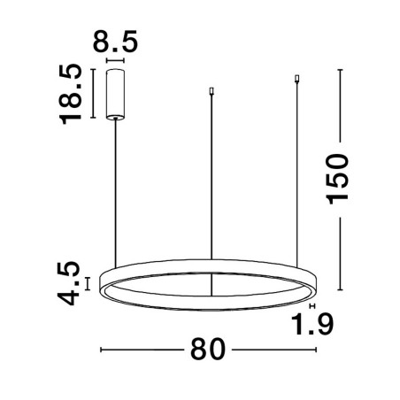 Lampa wisząca BARI LE44319 Luces Exclusivas