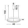 Lampa wisząca ZACAPU LE44321 Luces Exclusivas