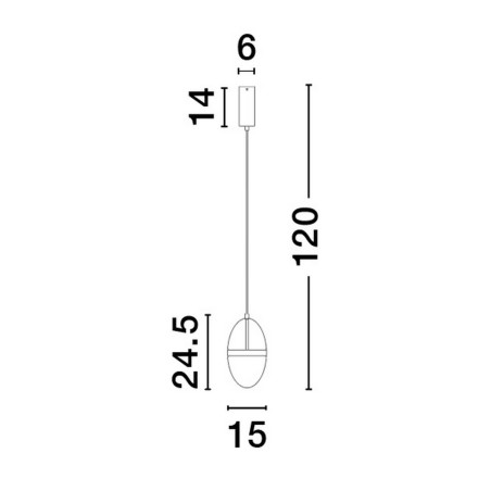 Lampa wisząca ARENA LE44329 Luces Exclusivas