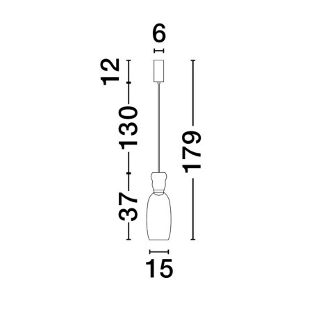 Lampa wisząca PERENE LE44463 Luces Exclusivas