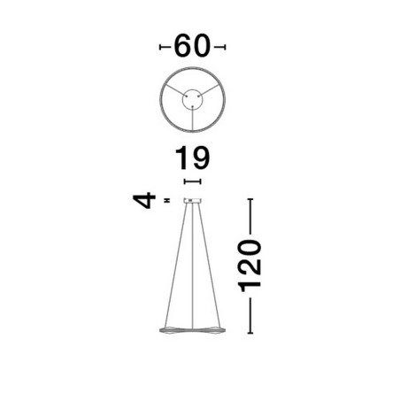 Lampa wisząca SATIPO LE44470 Luces Exclusivas