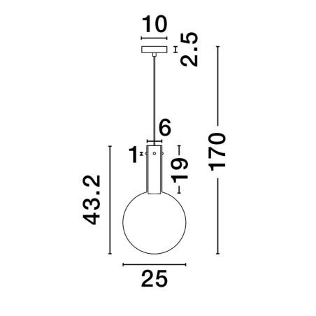 Lampa wisząca JAVIER LE44478 Luces Exclusivas
