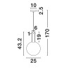 Lampa wisząca JAVIER LE44479 Luces Exclusivas