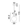 Lampa wisząca JAVIER LE44484 Luces Exclusivas