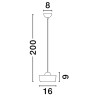 Lampa wisząca ESPINAR LE44497 Luces Exclusivas