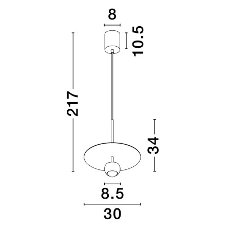 Lampa wisząca BAILA LE44536 Luces Exclusivas