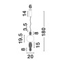Lampa wisząca JOAQUIN LE44546 Luces Exclusivas