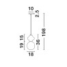 Lampa wisząca VILROSA LE44554 Luces Exclusivas