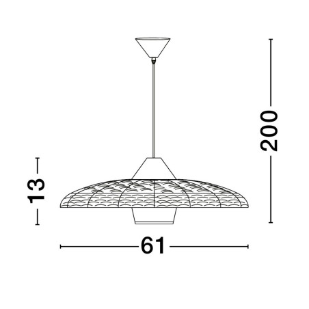 Lampa wisząca HUANUNI LE44574 Luces Exclusivas