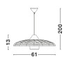 Lampa wisząca HUANUNI LE44574 Luces Exclusivas