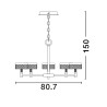 Lampa wisząca MINEROS LE44586 Luces Exclusivas