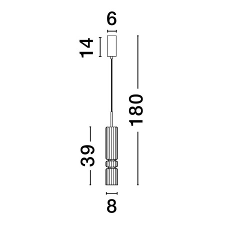 Lampa wisząca MONTERO LE44590 Luces Exclusivas