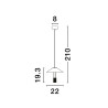 Lampa wisząca AYAVIRI LE44596 Luces Exclusivas
