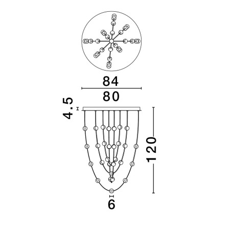 Lampa wisząca CUTERVO LE44602 Luces Exclusivas