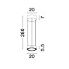 Lampa wisząca ALMAY LE44605 Luces Exclusivas