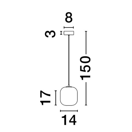 Lampa wisząca ANUCO LE44610 Luces Exclusivas