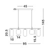 Lampa wisząca ANUCO LE44612 Luces Exclusivas