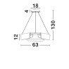 Lampa wisząca MAIRANA LE44616 Luces Exclusivas