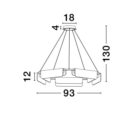 Lampa wisząca MAIRANA LE44617 Luces Exclusivas