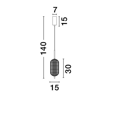 Lampa wisząca TIPUANI LE44626 Luces Exclusivas