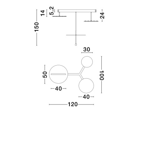 Lampa wisząca TIRAQUE LE44637 Luces Exclusivas