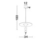 Lampa wisząca UCURENA LE44640 Luces Exclusivas