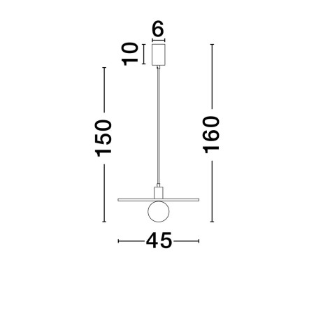 Lampa wisząca ASUNTA LE44658 Luces Exclusivas