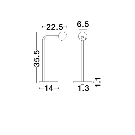 Lampa stołowa PUCARANI LE44682 Luces Exclusivas