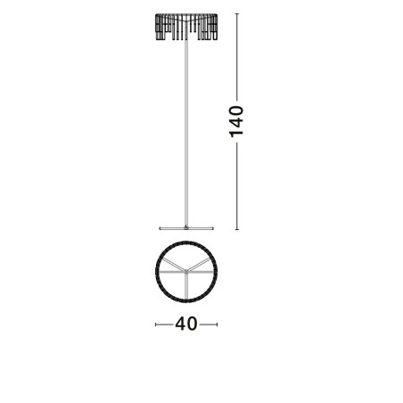 Lampa podłogowa HUARAZ LE44719 Luces Exclusivas