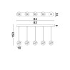 Lampa wisząca CUYO LE44720 Luces Exclusivas
