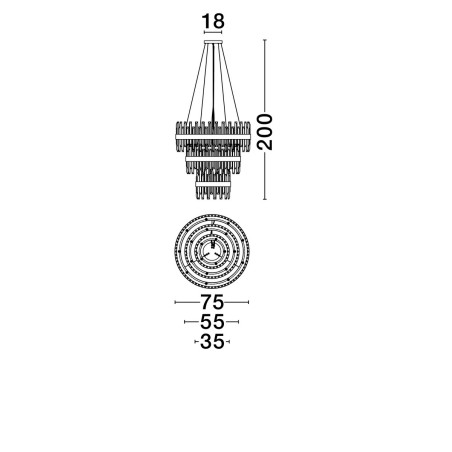 Lampa wisząca CHOLULA LE44723 Luces Exclusivas