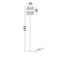 Lampa podłogowa CHOLULA LE44726 Luces Exclusivas