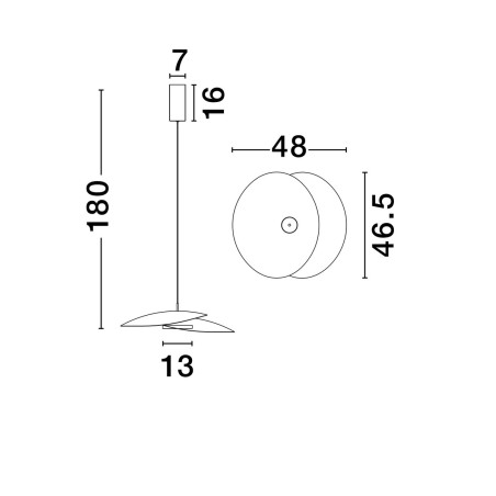 Lampa wisząca YACUIBA LE44739 Luces Exclusivas