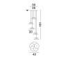 Lampa wisząca GUANAY LE44743 Luces Exclusivas