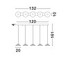 Lampa wisząca GUANAY LE44744 Luces Exclusivas
