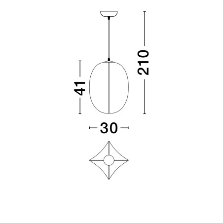Lampa wisząca MAPIRI LE44746 Luces Exclusivas