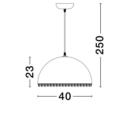 Lampa wisząca MIZQUE LE44748 Luces Exclusivas
