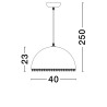 Lampa wisząca MIZQUE LE44748 Luces Exclusivas