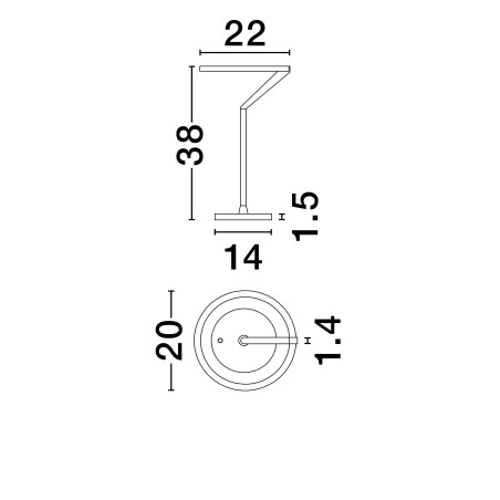 Lampa stołowa ZUDANEZ LE44778 Luces Exclusivas
